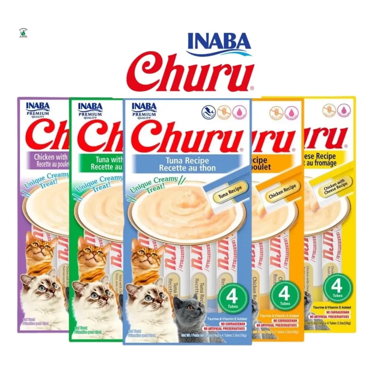 Churu Gatos Kit Com 6 Pacotes De Sabores Variados