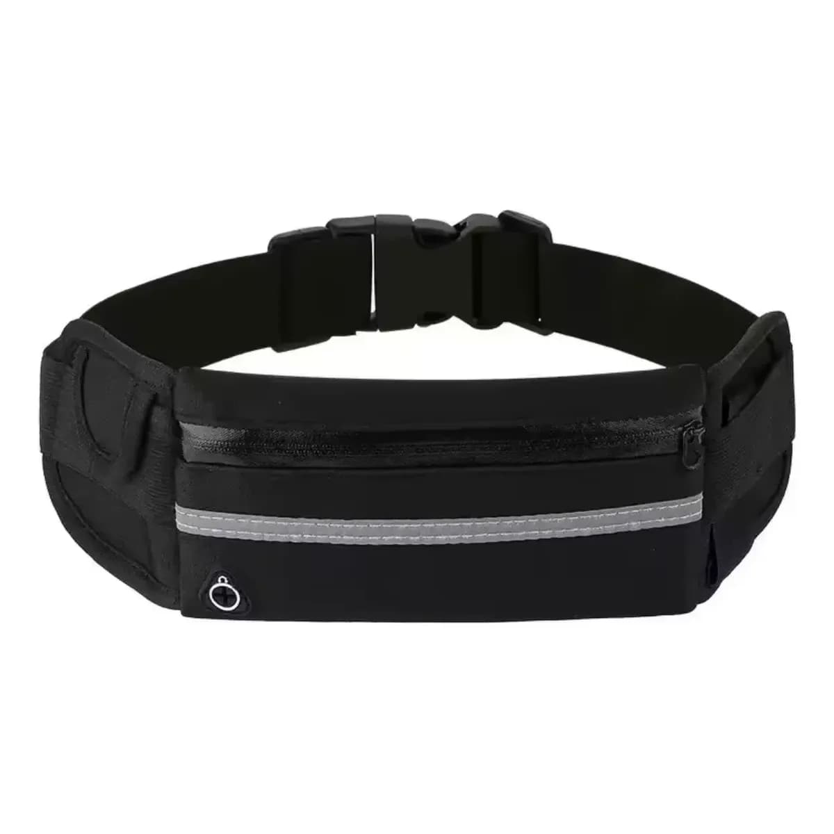 Pochete Corrida Porta Celular Fitness Impermeável Academia Preto Lisa