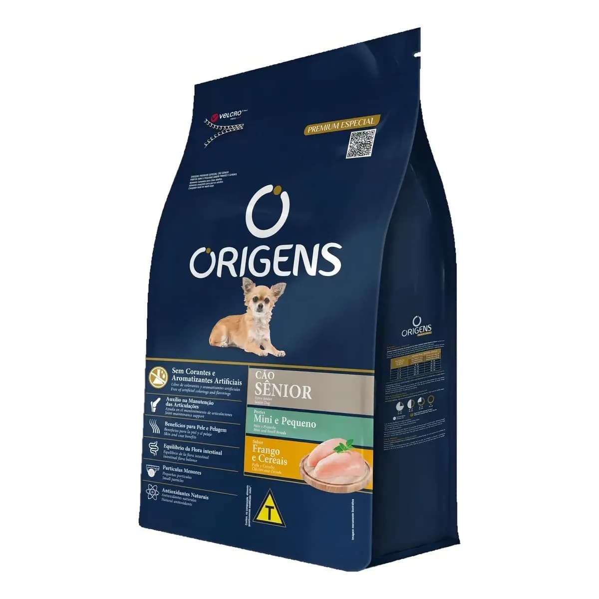 Ração Cães Senior Mini/Pequena Frango Cereais 10,1kg Origens