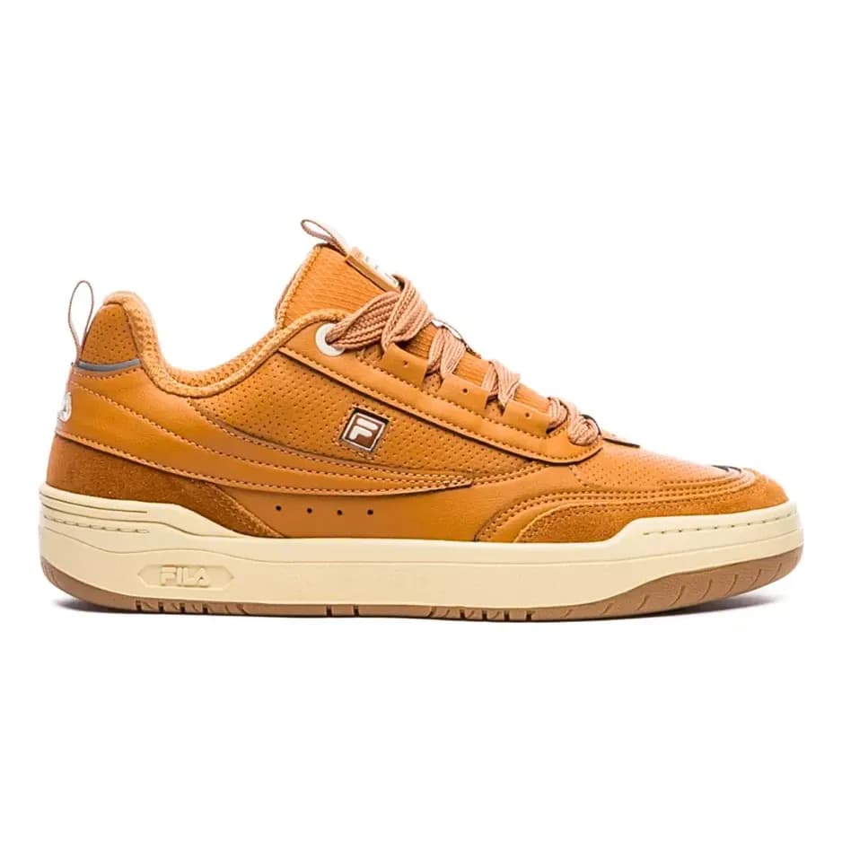 Tênis Masculino Fila X2k Couro Camurça Casual Original Caramelo Escuro/bege 40 Br