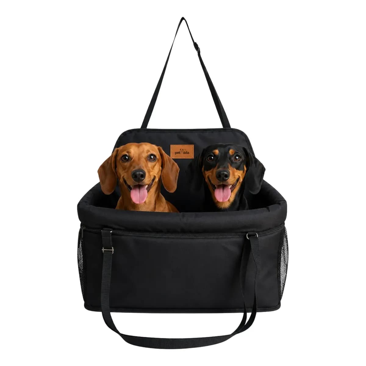 Assento Transporte Adventure Max Para 2 Pets Preto