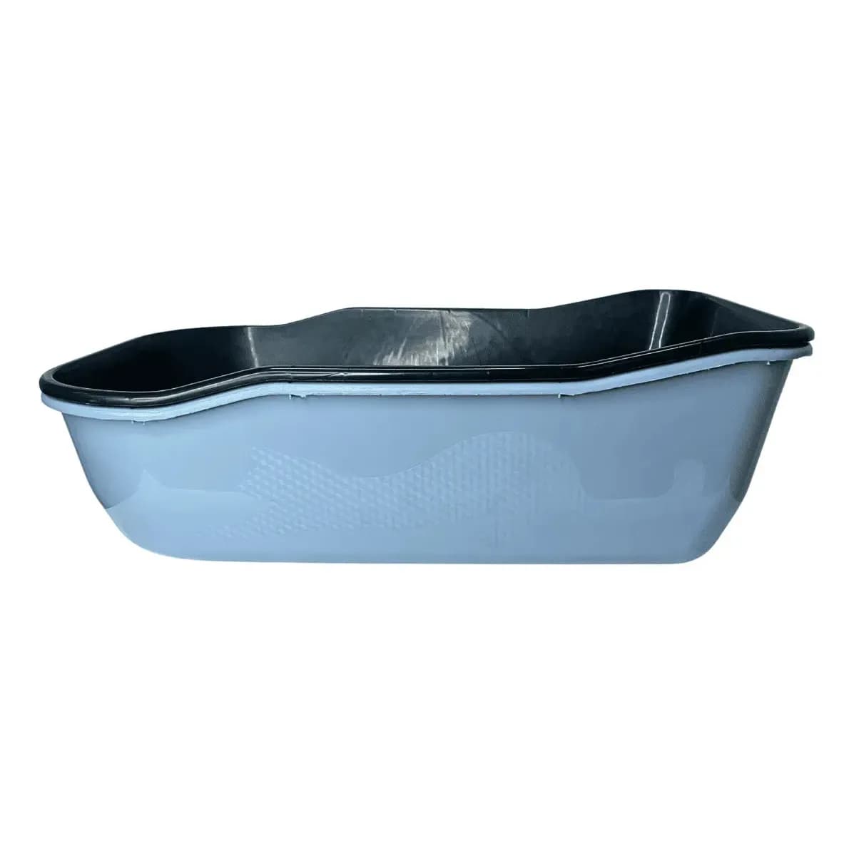 Caixa Areia Furbox Banheiro Gatos Alta Funda Grande Bandeja Cor Azul-celeste