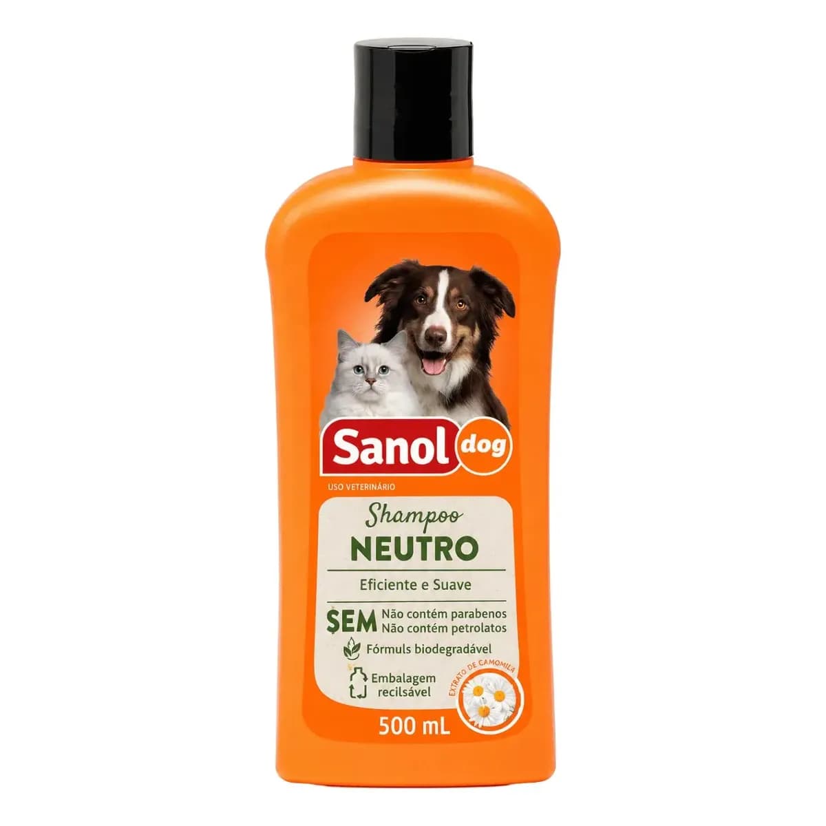 Shampoo Neutro Sanol Dog 500ml Fragrância Camomila