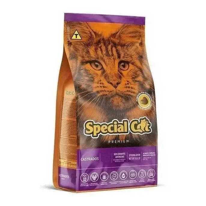 Ração Seca Special Cat Premium Castrados Gato Adulto 10,1kg