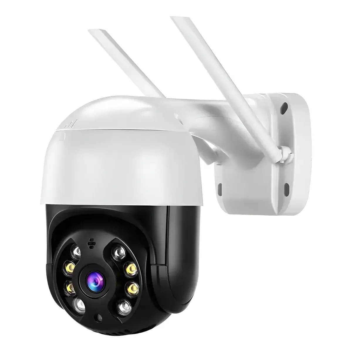 Câmera de Segurança Ip A8 App Icsee Full Hd Wifi 360 Branco/Preto G.Eye