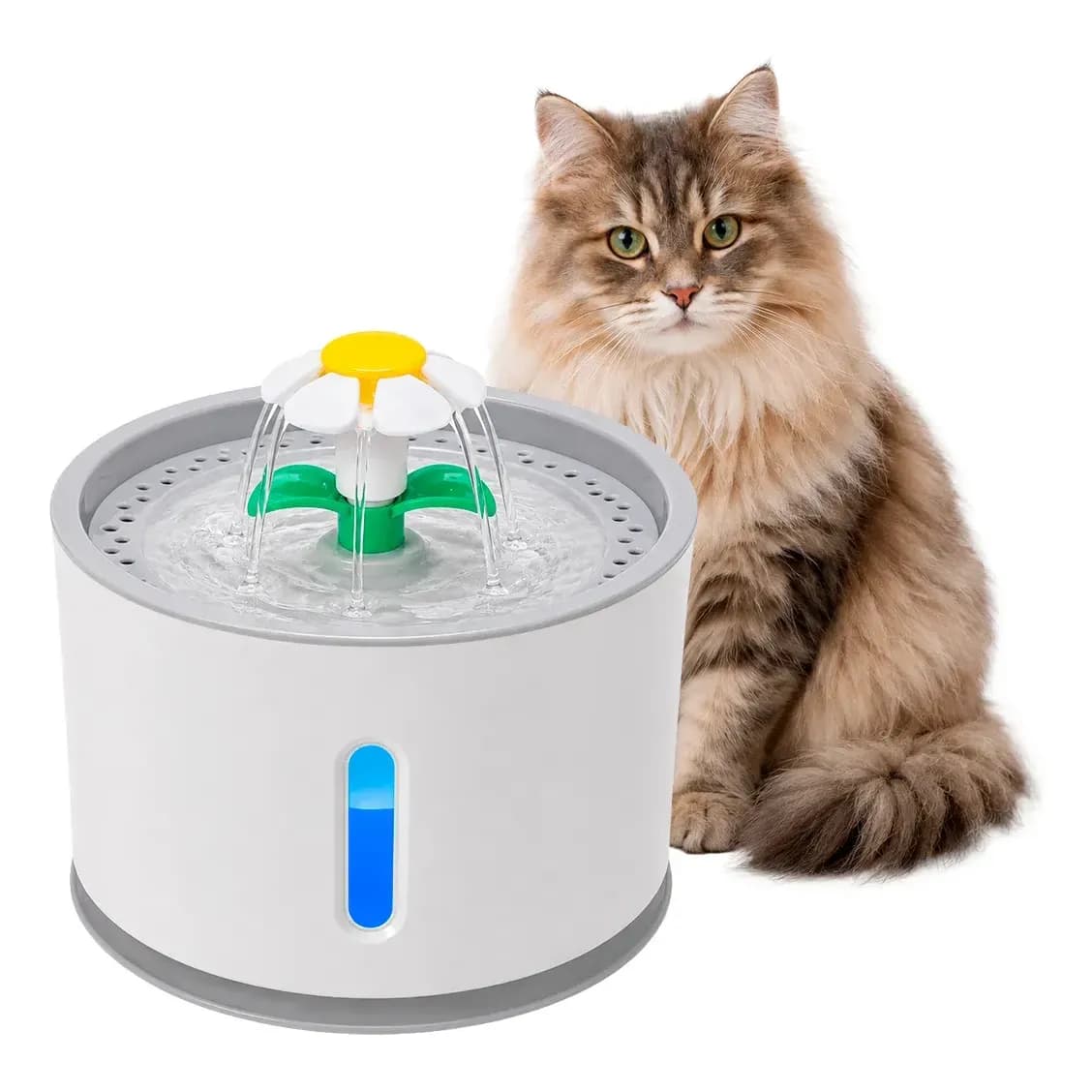 Bebedouro Pet Fonte Água 2,4 Litros Filtro Automático Cães Gatos