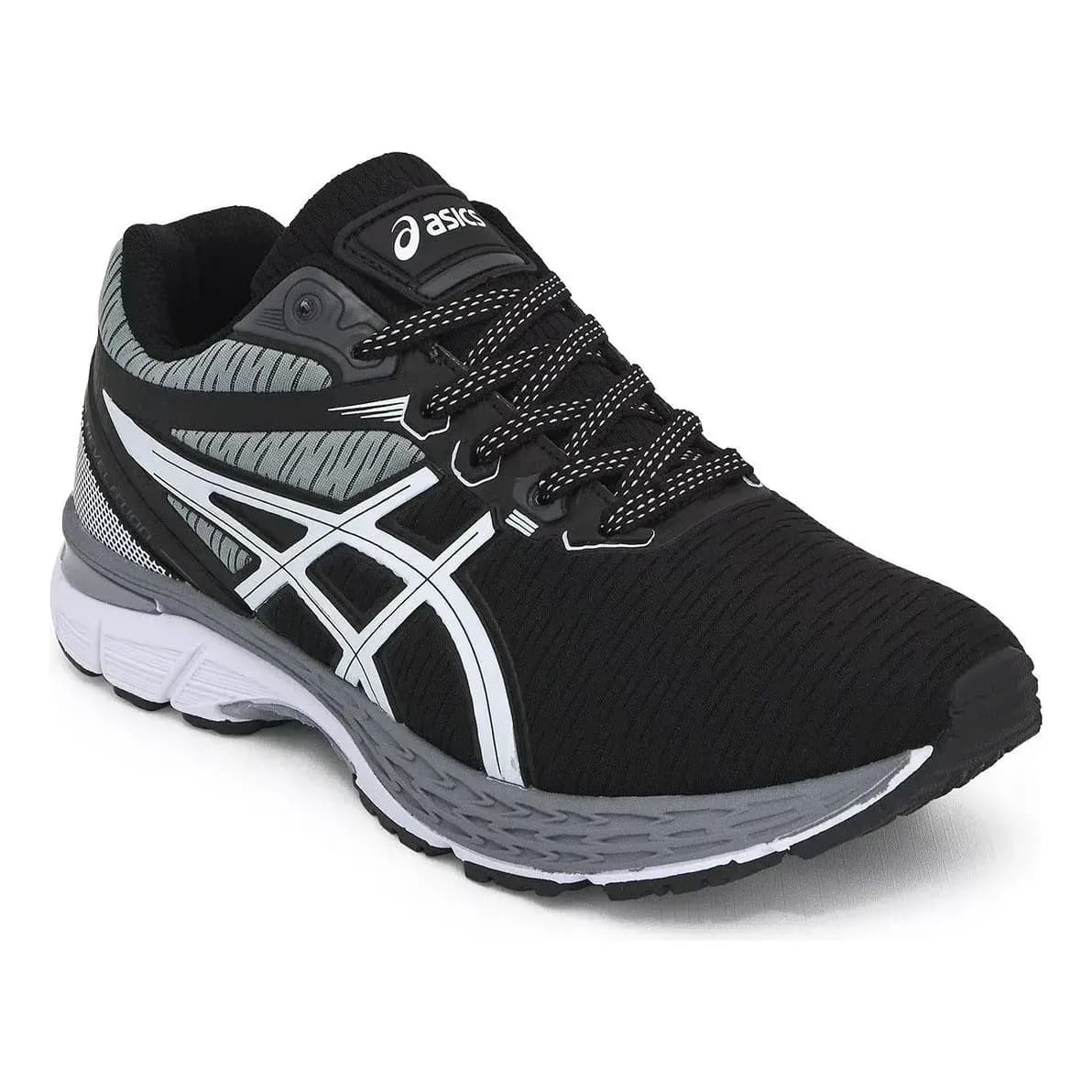 Tênis Asics Revelation Treino Original Caminhada Garantia Preto Preto Cinza Revelation 42 Br