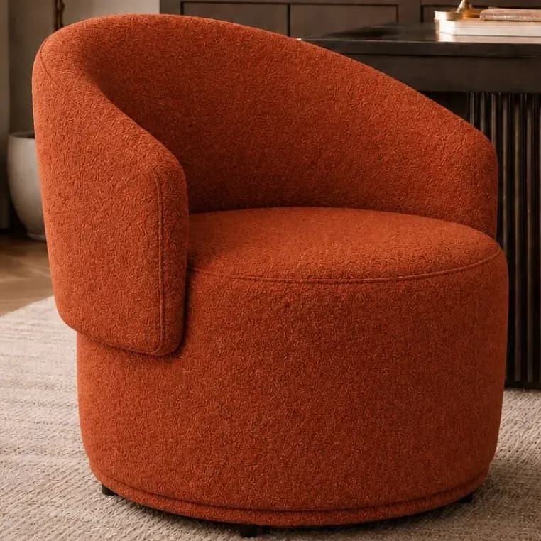 Poltrona Orgânica Beatriz Bouclé Terracota Conforto E Estilo Terracota Bouclê