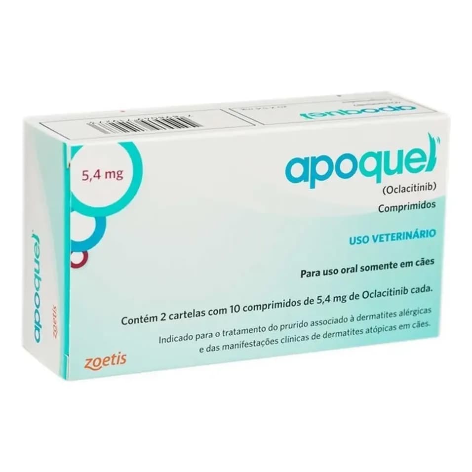 Apoquel Anti Coceira Dermatológico Para Cães 5,4mg