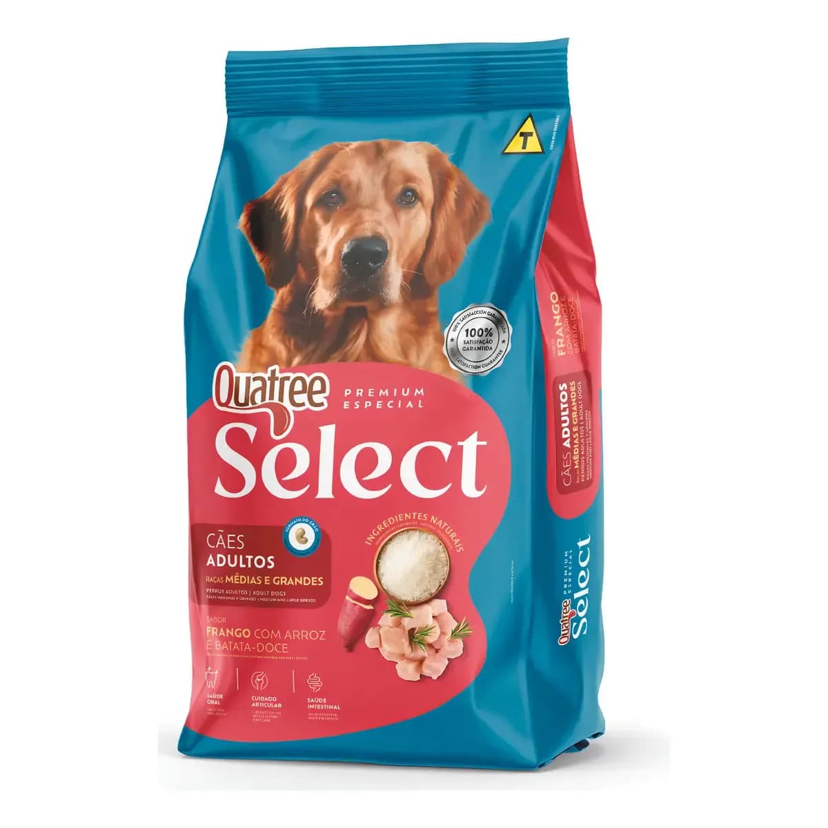 Ração Quatree Select cães ad raças médias grandes frango 15kg