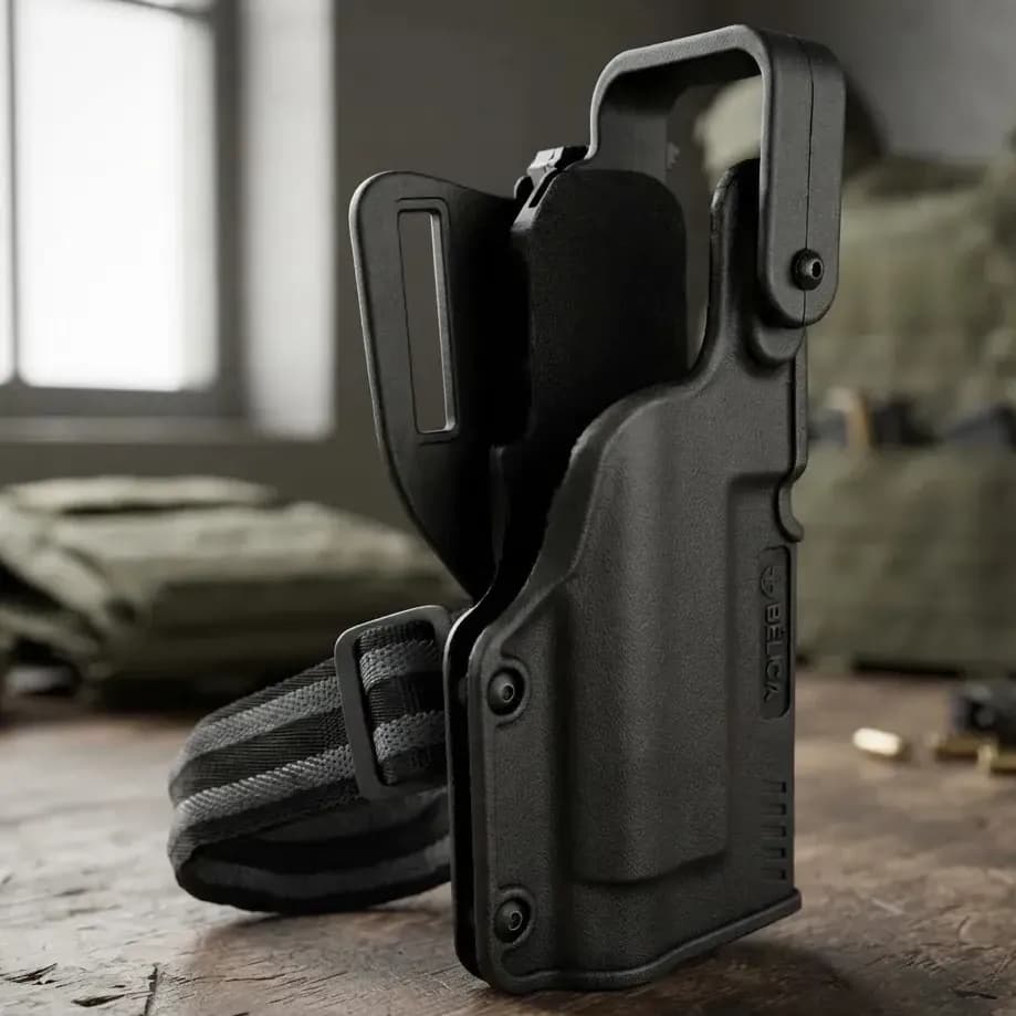 Coldre Black Light Bélica - P/ Uso Com Lanterna - Pt92 / 24/7 / Pt838 / Beretta APX / Sig Sauer P320 / CZ P10C
