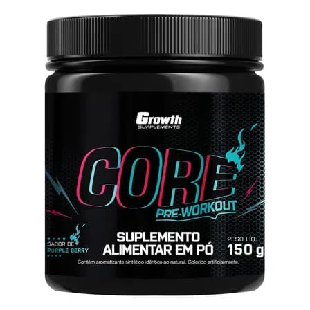 Pré Treino Core 150g Growth Supplements Purple Berry