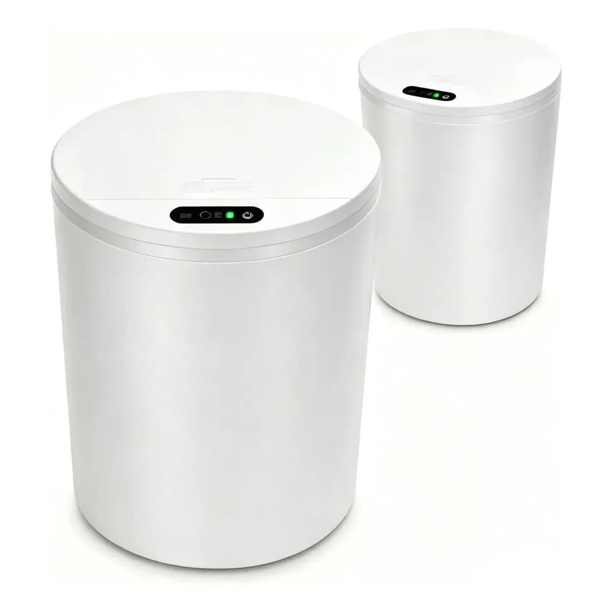 Lixeira inteligente Automática, Toque, Botão manual, sensor infravermelho, recarregável USB, ideal para banheiro, cozinha e escritório
