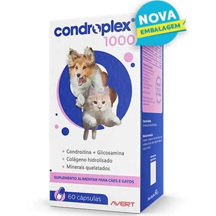 Avert Suplemento Condroplex 1000 para Cão/Gato Todas as idades