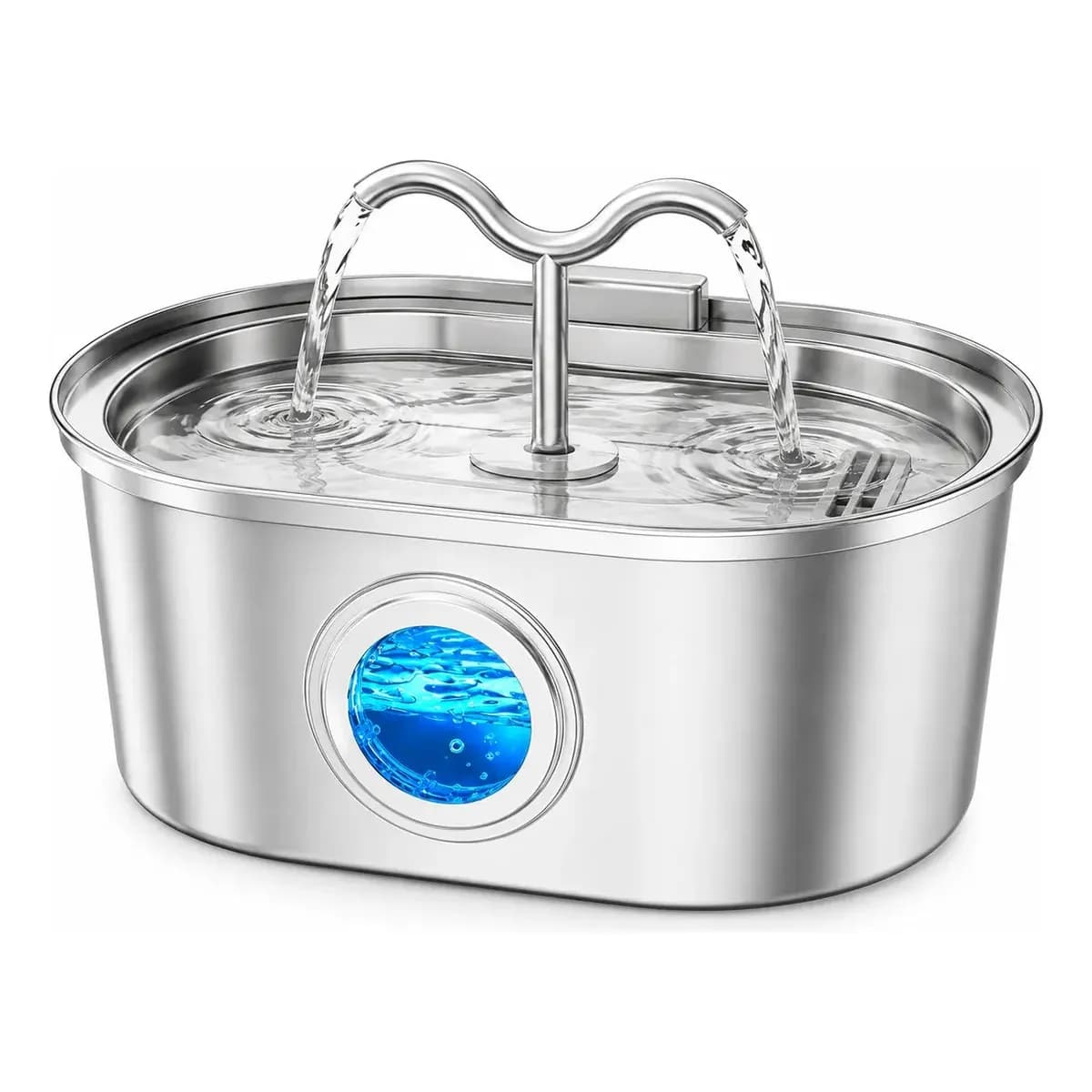 Fonte De Água De Aço Inoxidável Para Gatos E Cãe 3.2l Pawponto