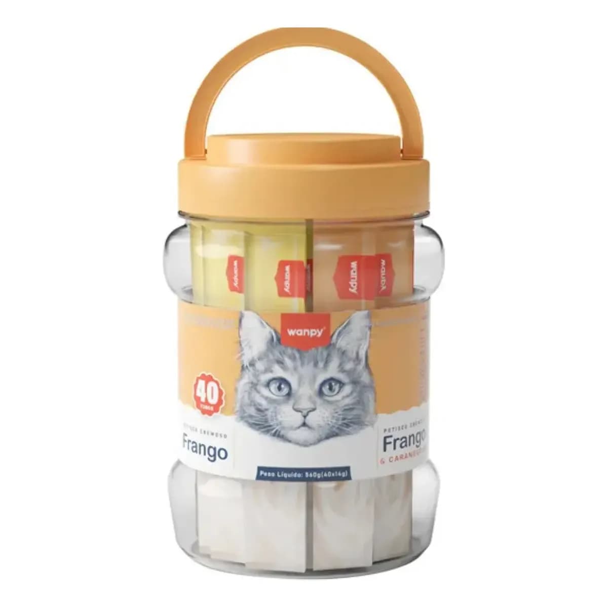Wanpy Truly Creamy Gato Frango + Frango E Caranguejo 40un