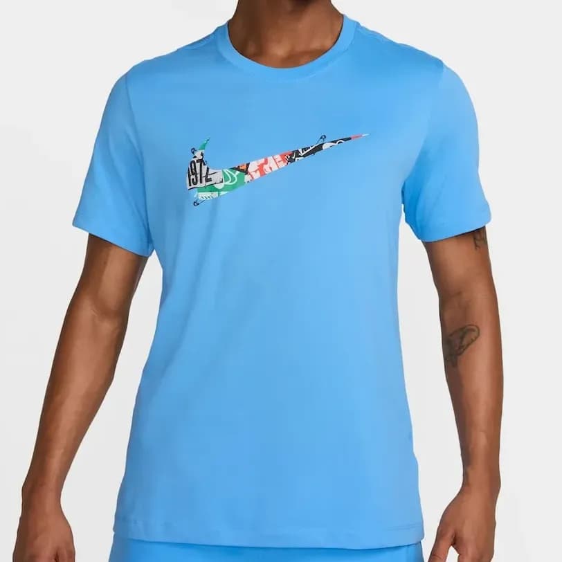 Camiseta Nike Dri-fit Run Division Masculina Azul-claro G