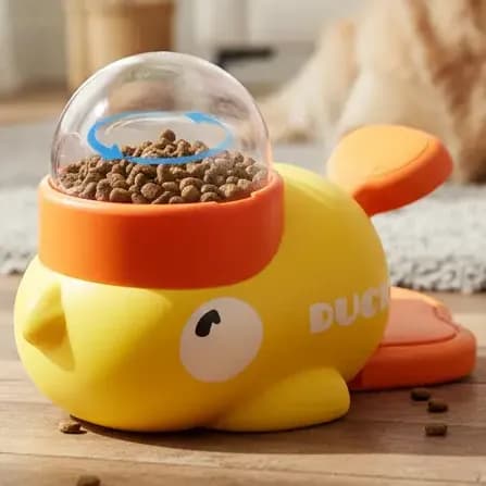 Alimentador Lento para Cães Jambo Pet Patisco P Amarelo