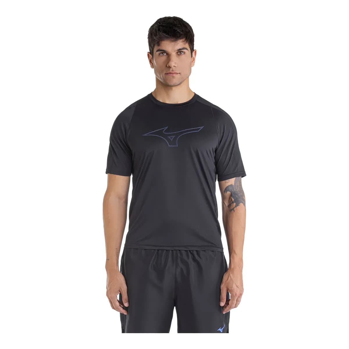 Camiseta De Corrida Mizuno Run Easy 5 Masculina Preto M