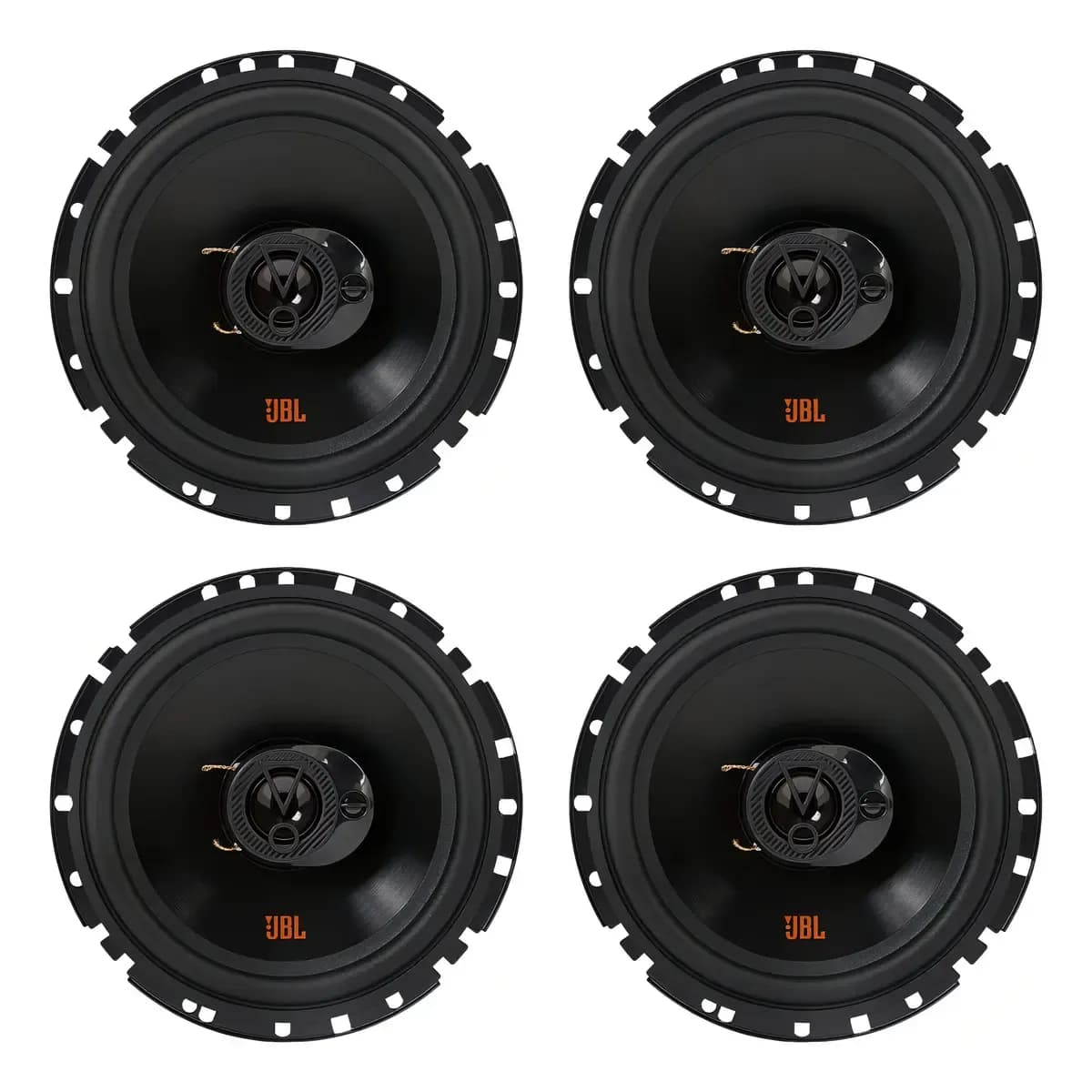 Kit 4 Falantes 6 Polegadas Jbl 6trfx55 Triaxial 220w 4 Ohms Cor Preto