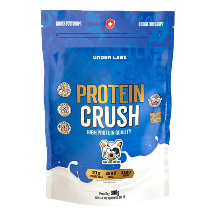 Whey Protein Crush Refil 900g Alpine Milk - Under Labz Sabor Milk Bear
