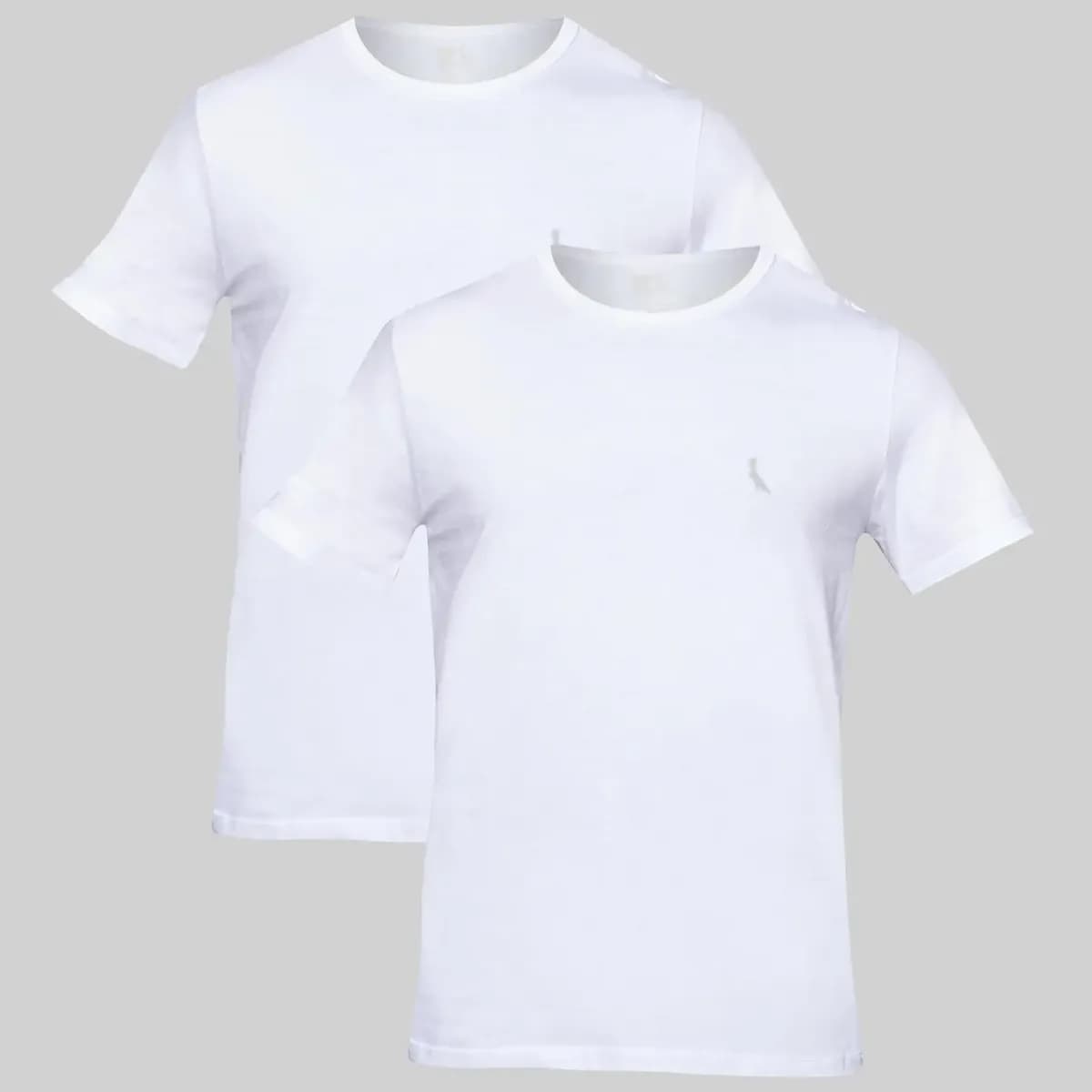 Kit Duas Camisetas Regular Essence Reserva Branco/branco Liso P