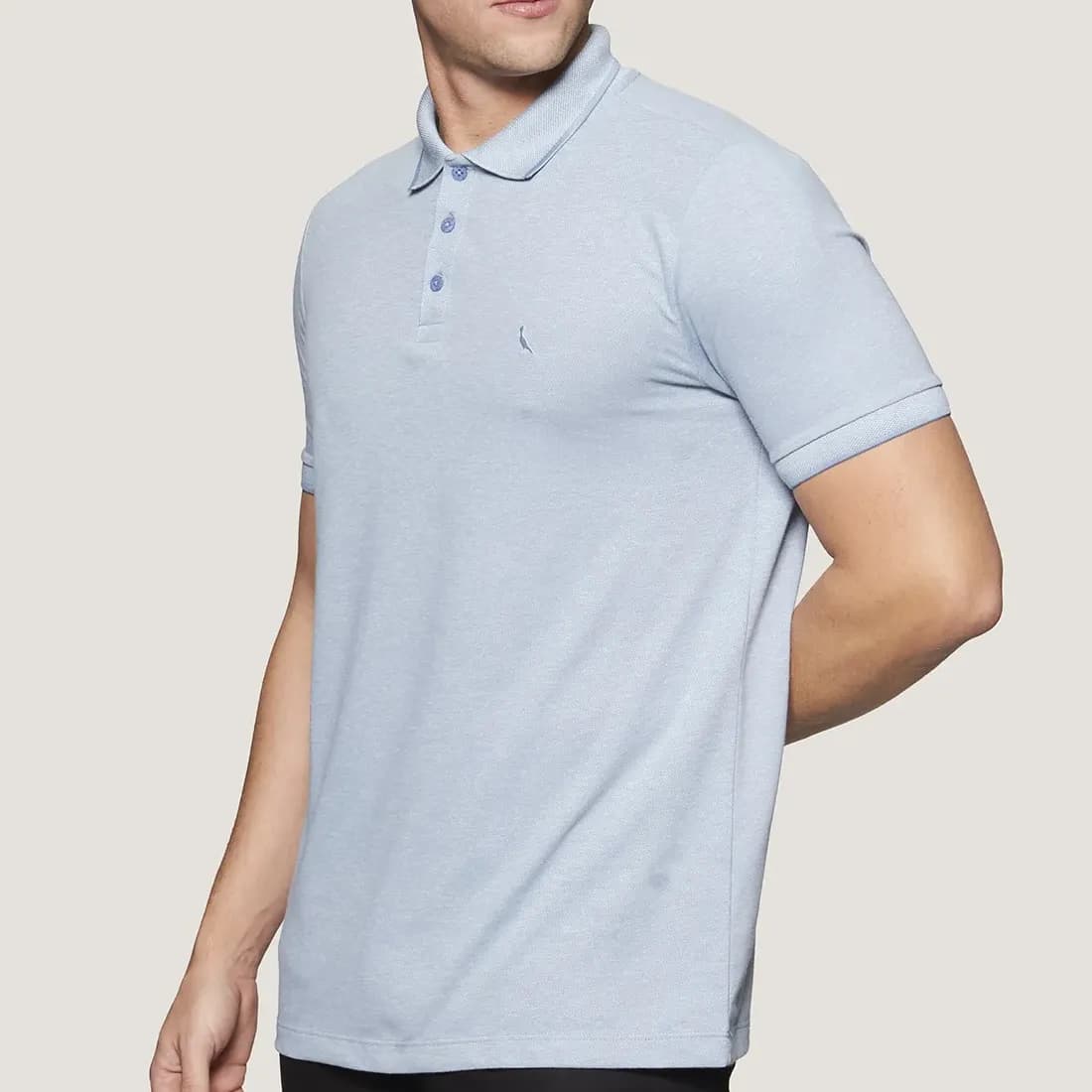 Camisa Polo Piquet Denali Friso Reserva Azul Dry Liso G