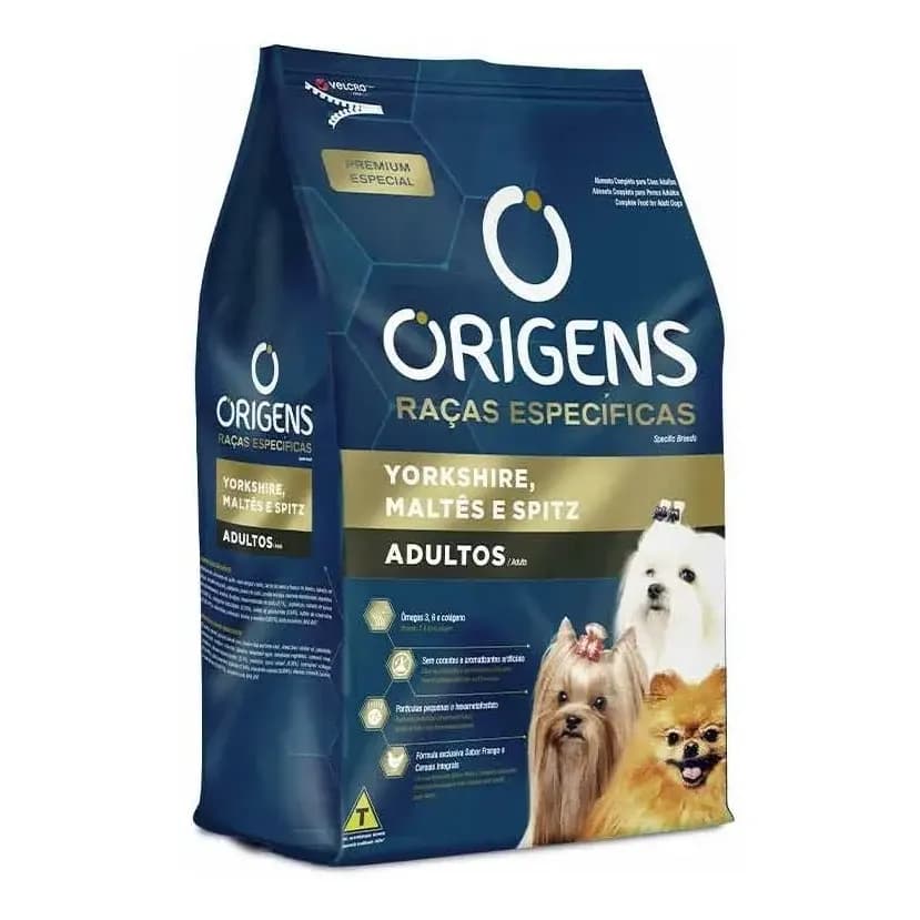 Ração Origens Premium Yorkshire Maltês E Spitz 10,1kg