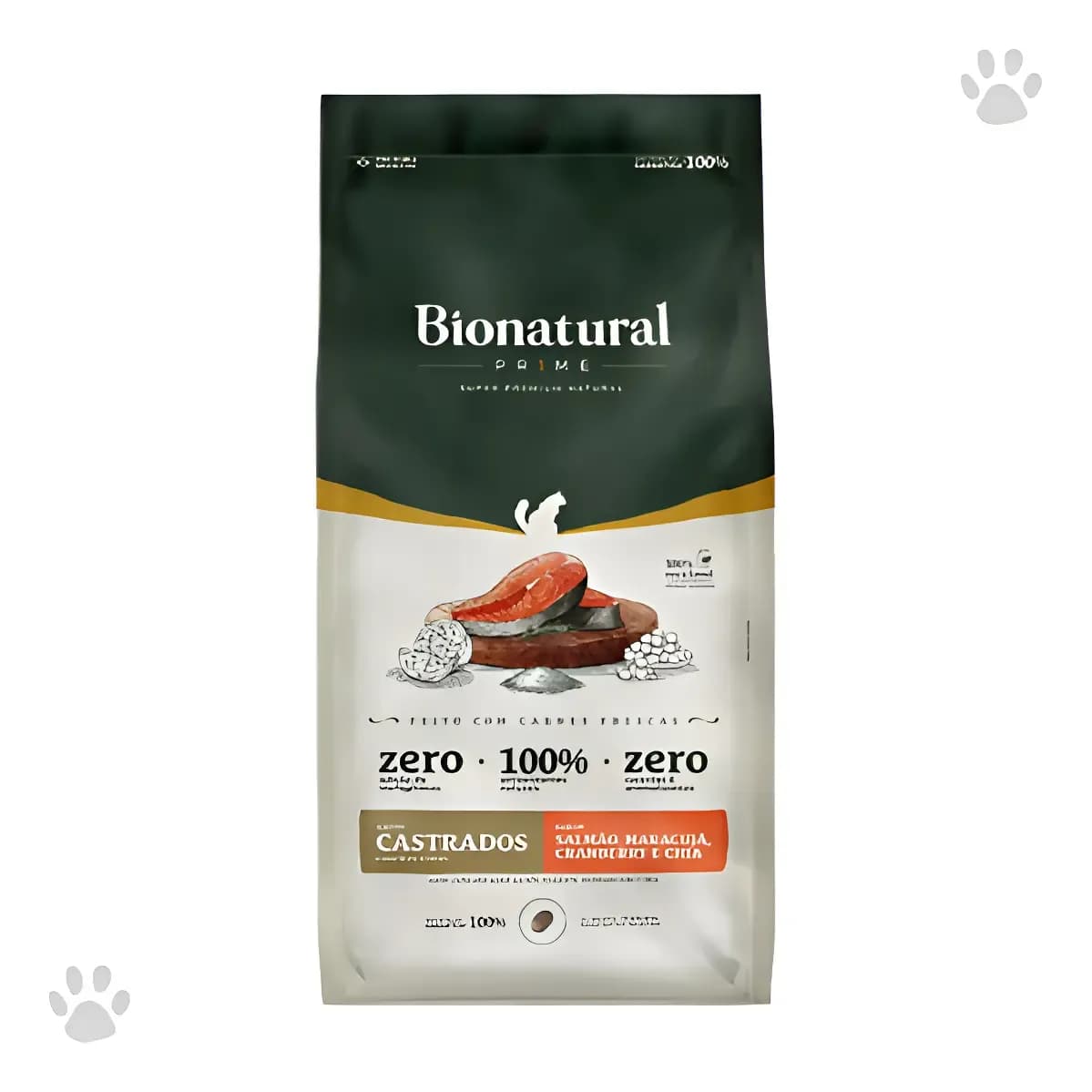 Ração Prime Bionatural Gato Castrado Salmão 7,5kg