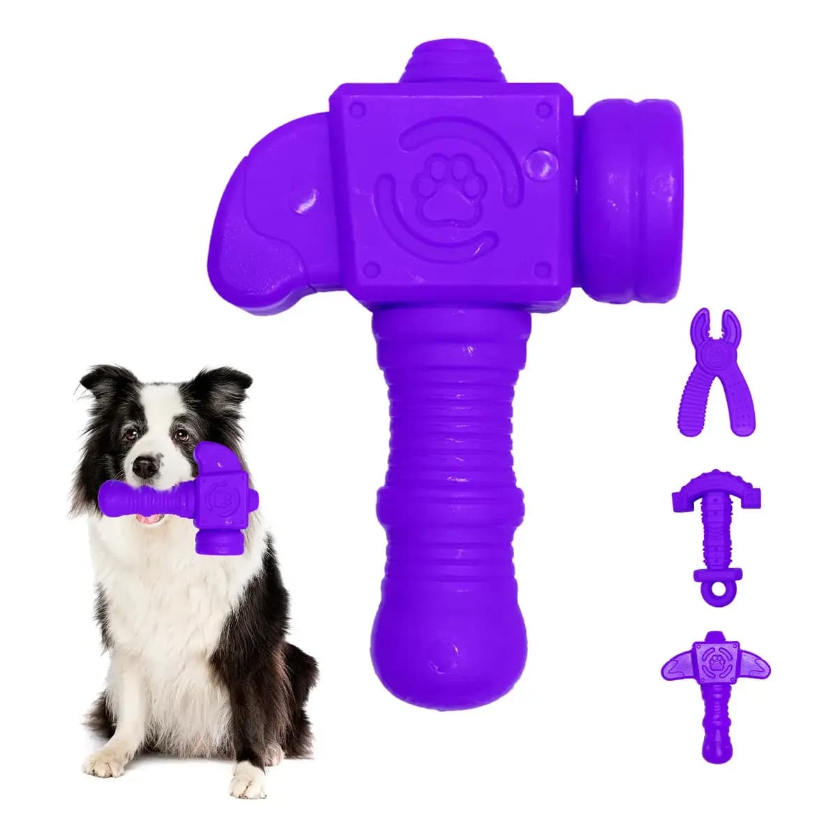 Brinquedo Mordedor Nylon Momovida Martelo Resistente Cães Limpeza Dental