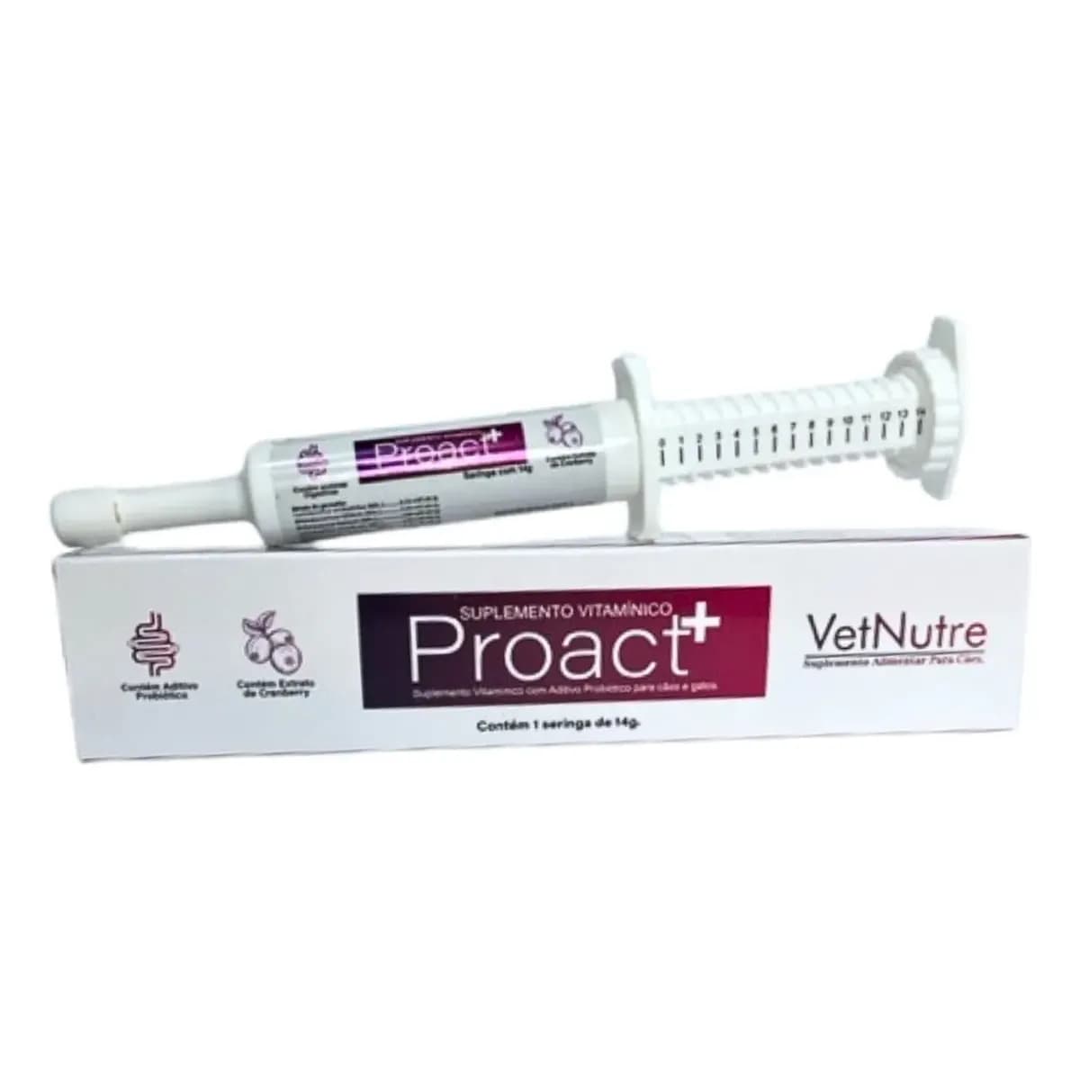 Probiótico Proact+ 14g para Cães e Gatos VetNutre