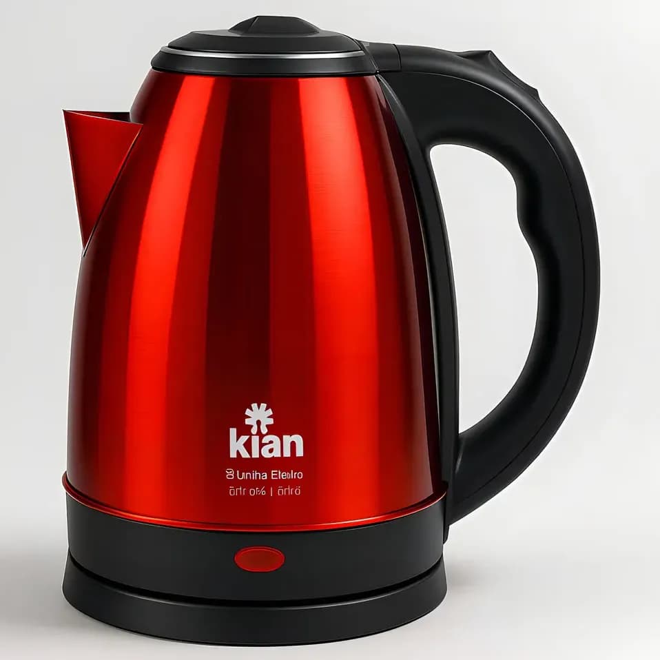 Chaleira Elétrica Kian 1,8l Inox Vermelha Ch-100 - Premium Cor Vermelho
