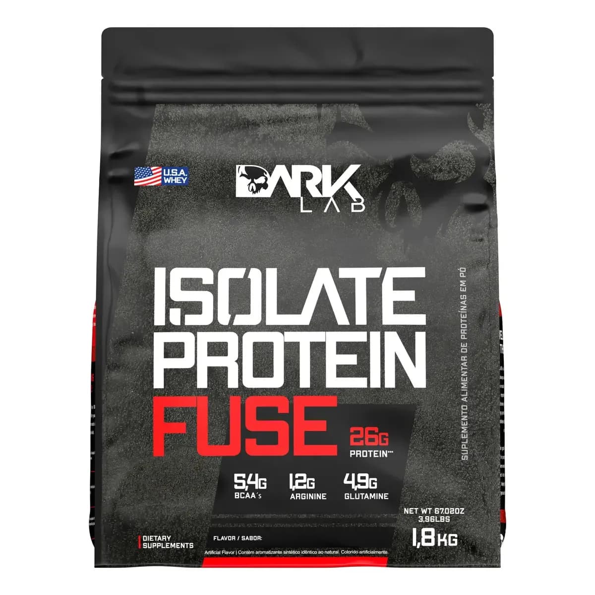 Whey Isolate Protein Fuse Refil 1,8kg Dark Lab - Mp Importad Sabor Cookeis