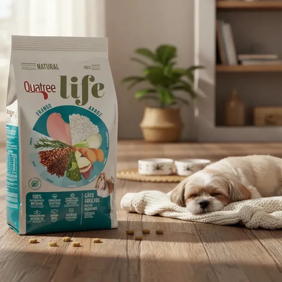 Ração Quatree Life Ad Raças Pequenas 10,1kg Sem Transgênicos