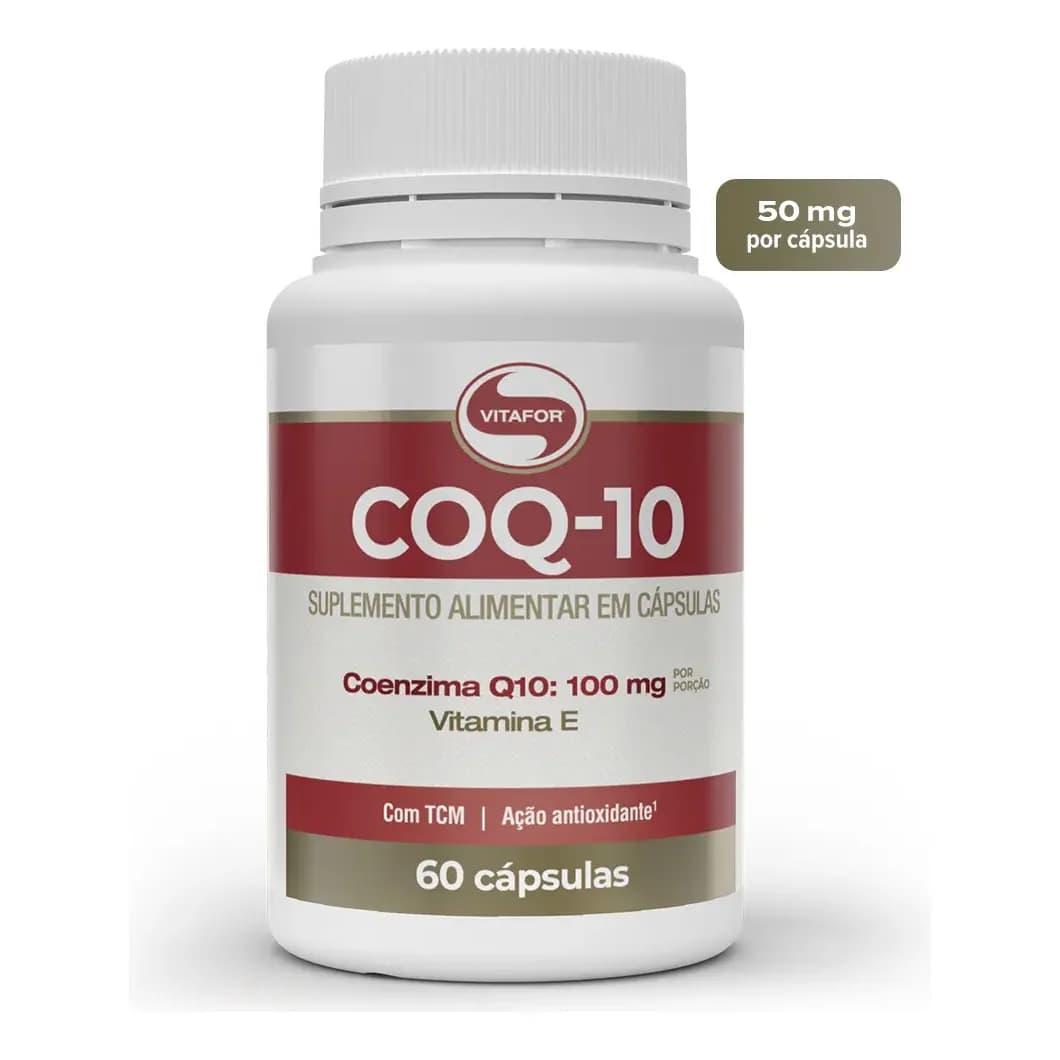 Coenzima Q10 Vitafor em cápsula Sem sabor