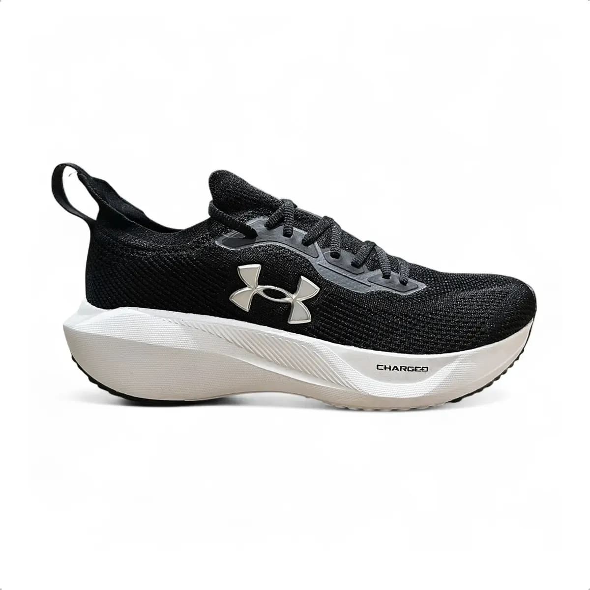Tênis Masculino Corrida Conforto Leve Under Armour Slight  Black/white/metalsilver 41