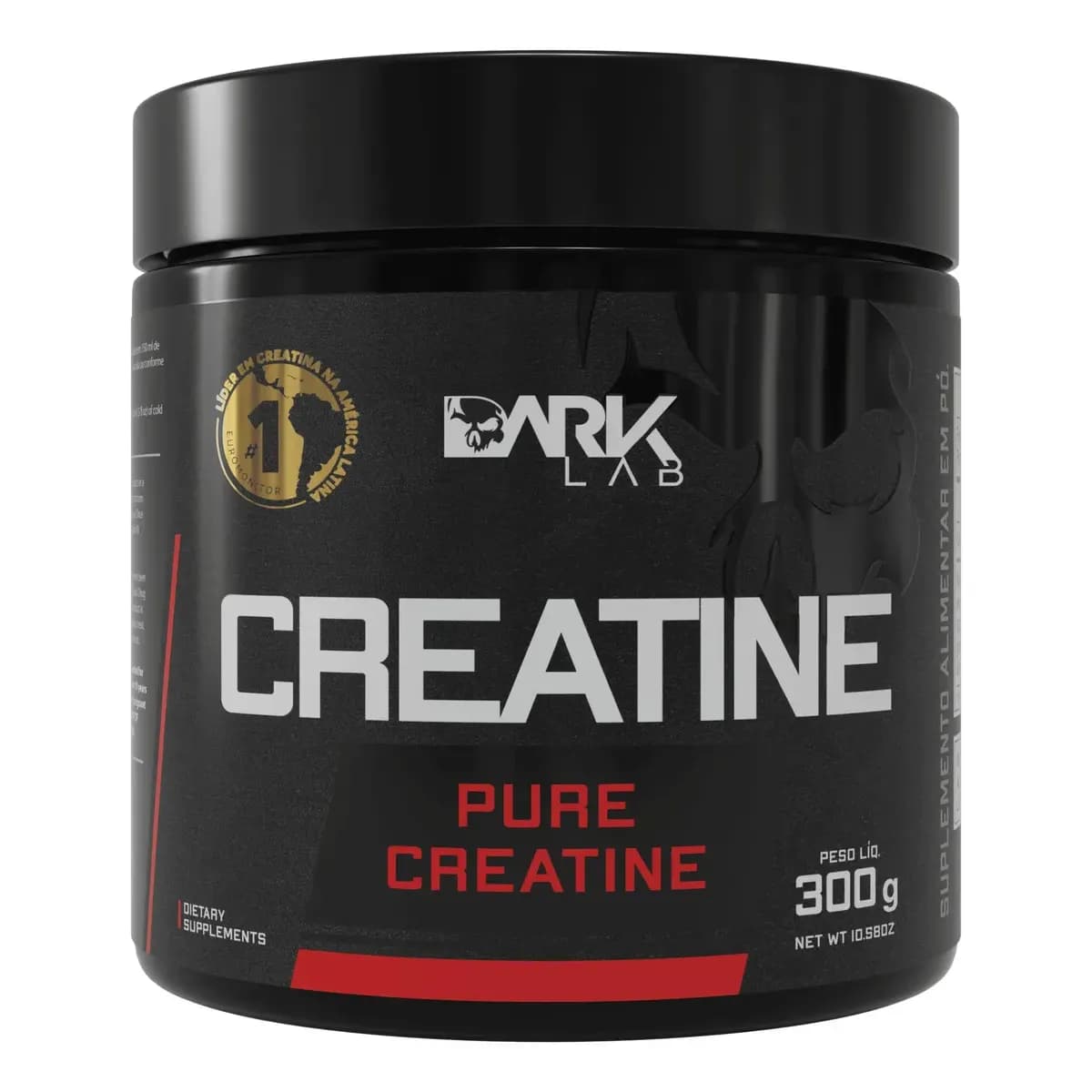 Creatina Monohidratada em Pote 300g 100% Pura Dark Lab