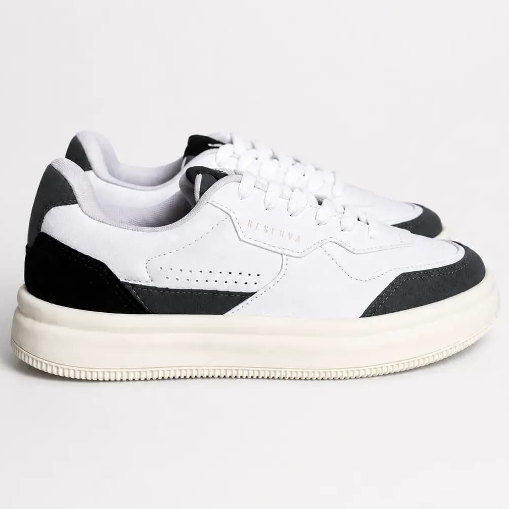 Tênis Reserva Go Troy Masculino Casual Lançamento Original Branco/cinza/preto 40 Br
