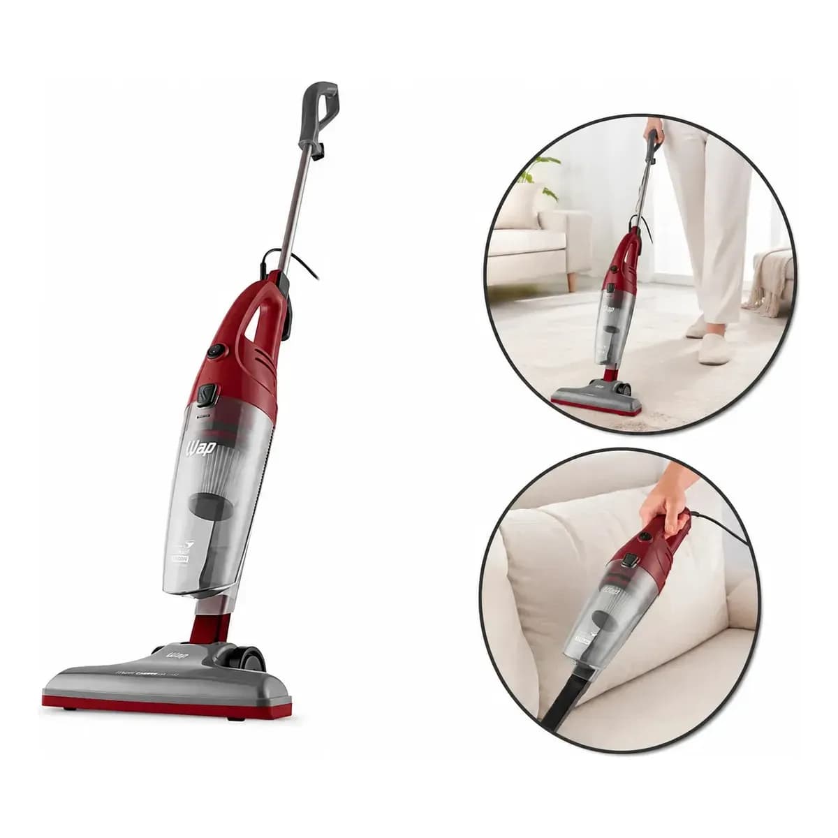 Aspirador de Pó Vertical e Portátil WAP High Speed Plus 1350W 3 em 1