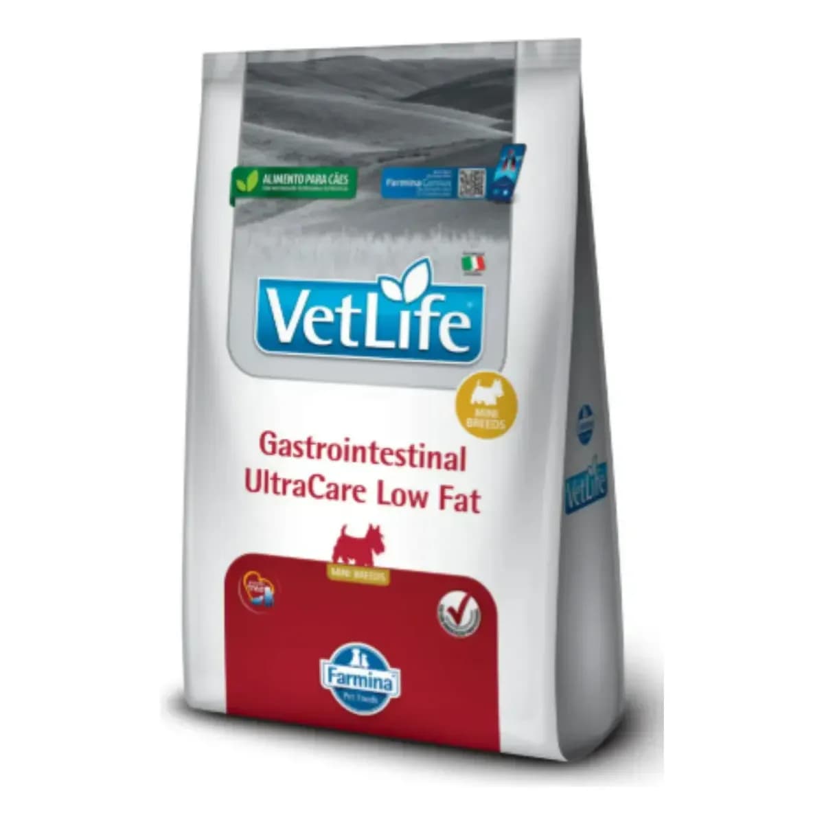 Ração Seca Vet Life Gastrointestinal UltraCare Low Fat para Cães Pequenos e Mini 1,5Kg