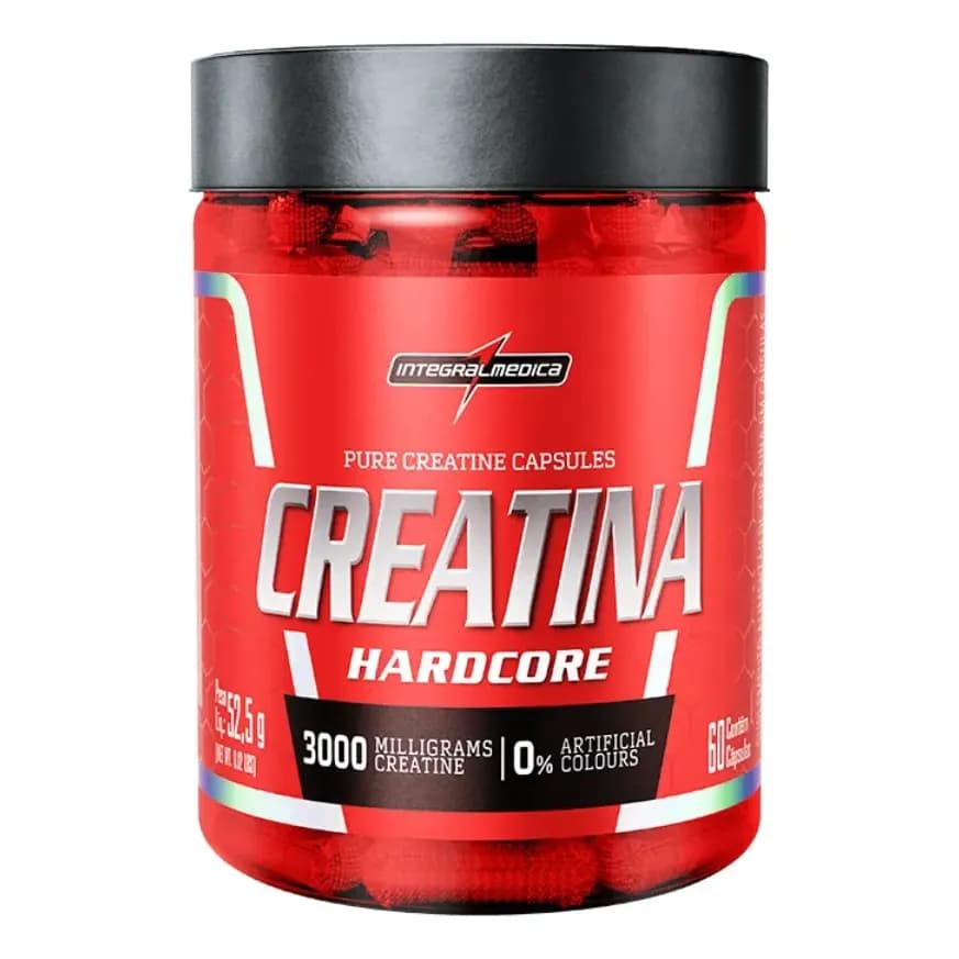 Creatina 100% Pura 60 Cápsulas Integralmédica Sem Sabor