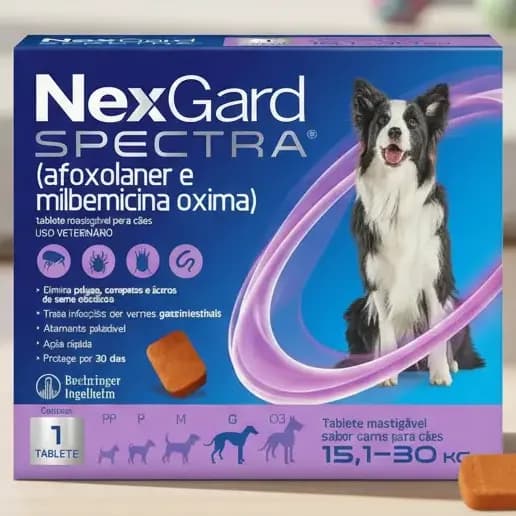 Nexgard Spectra Cães De 15,1 A 30kg Caixa Com 1 Tablete