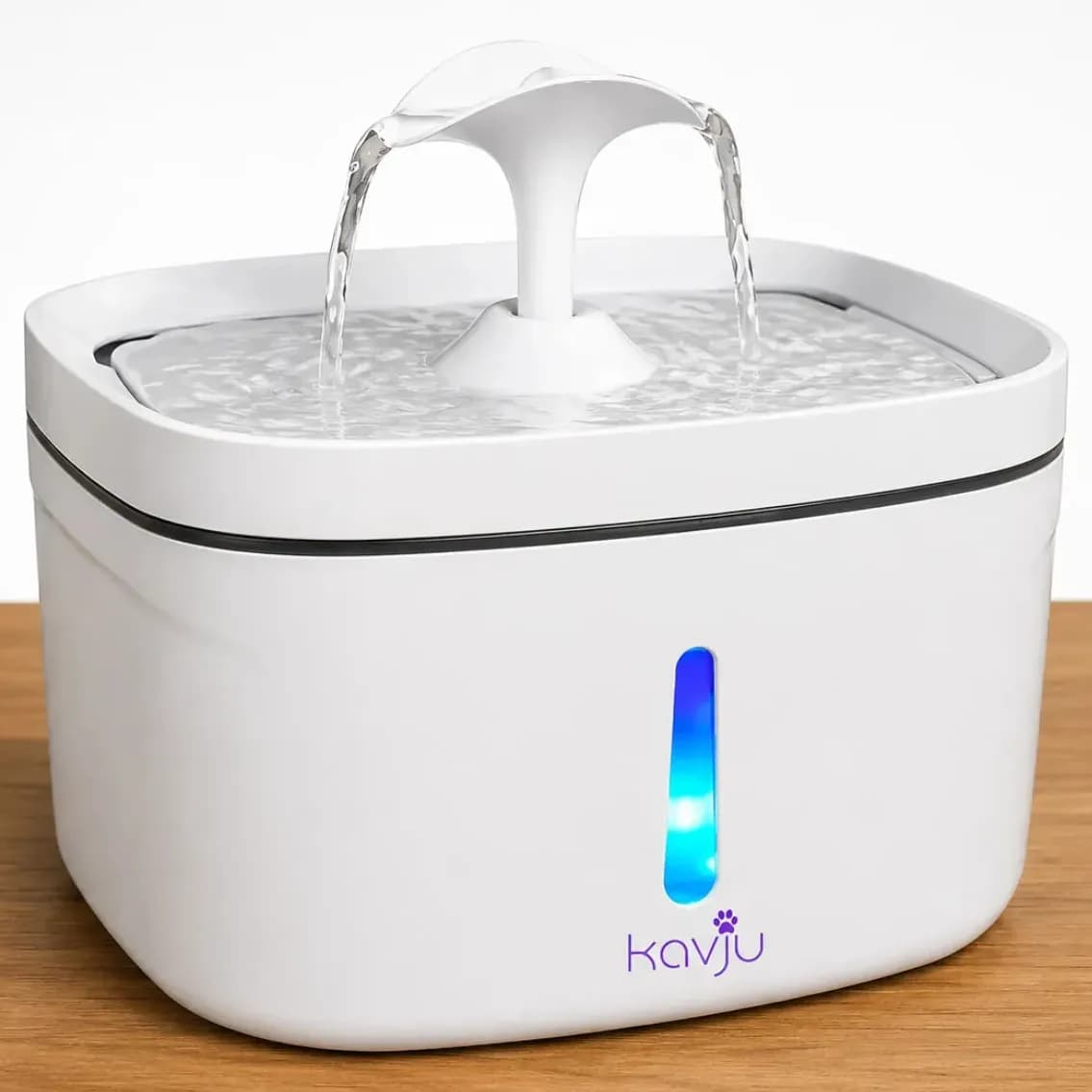 Bebedouro Kvju Automático Com LED De 2.5L Para Gatos E Cães