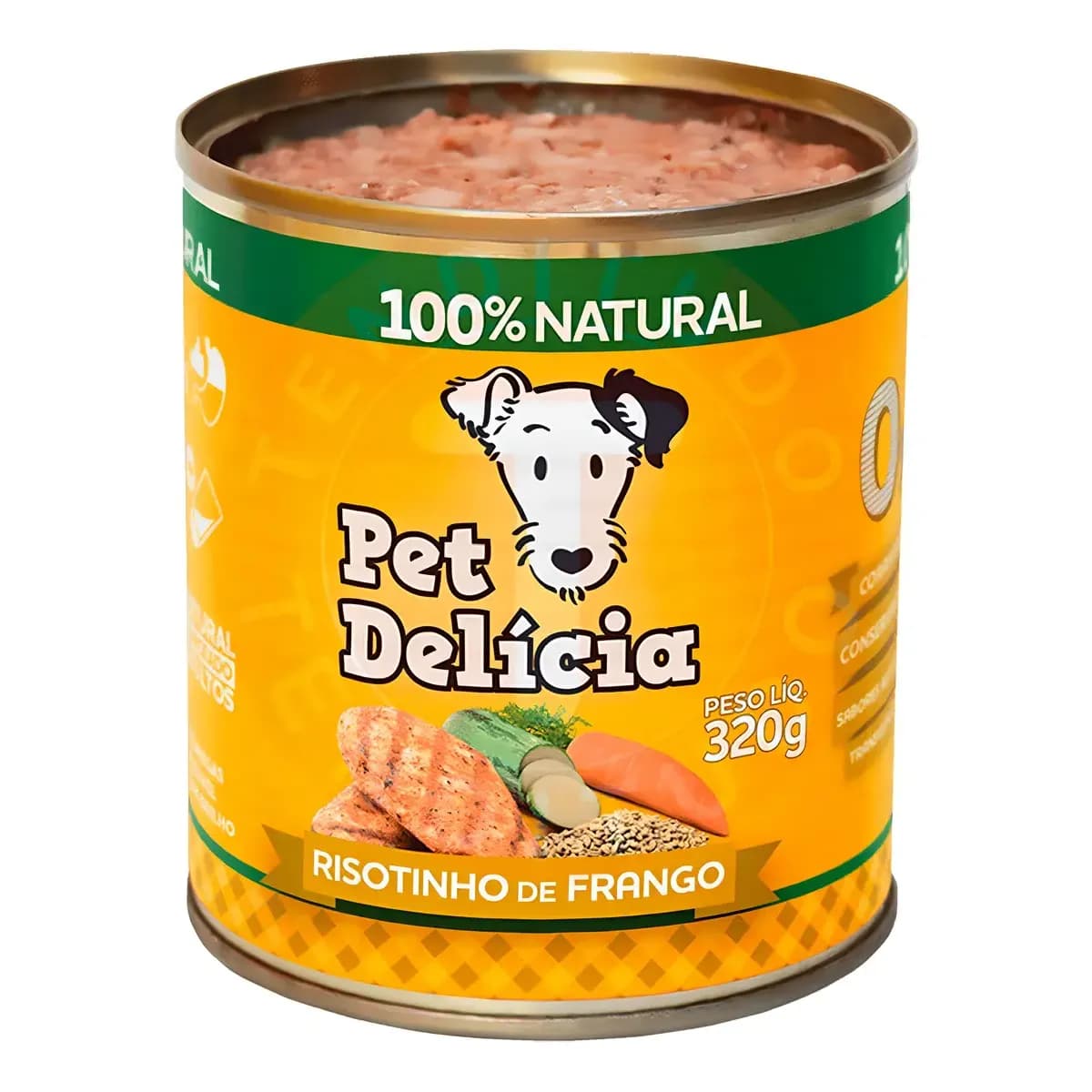 Ração Úmida Pet Delícia Risotinho de Frango Cães Adultos 320g