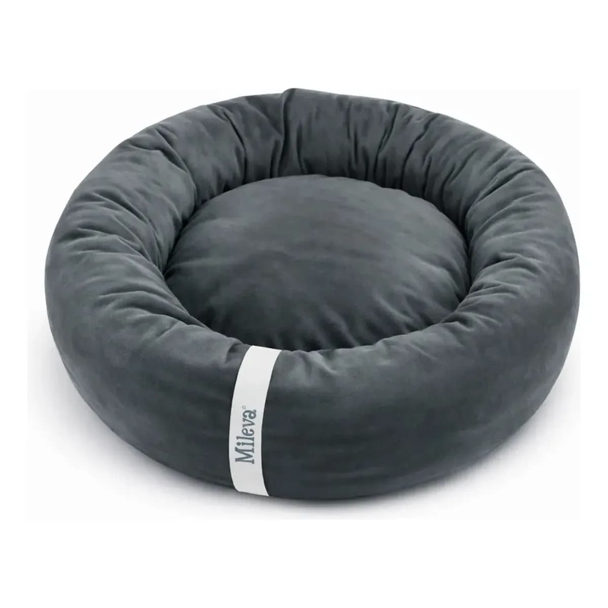 Cama Gato Nuvem Caminha Pet Redonda Ninho Soft Macia 50x50cm Cor Grafite Touch