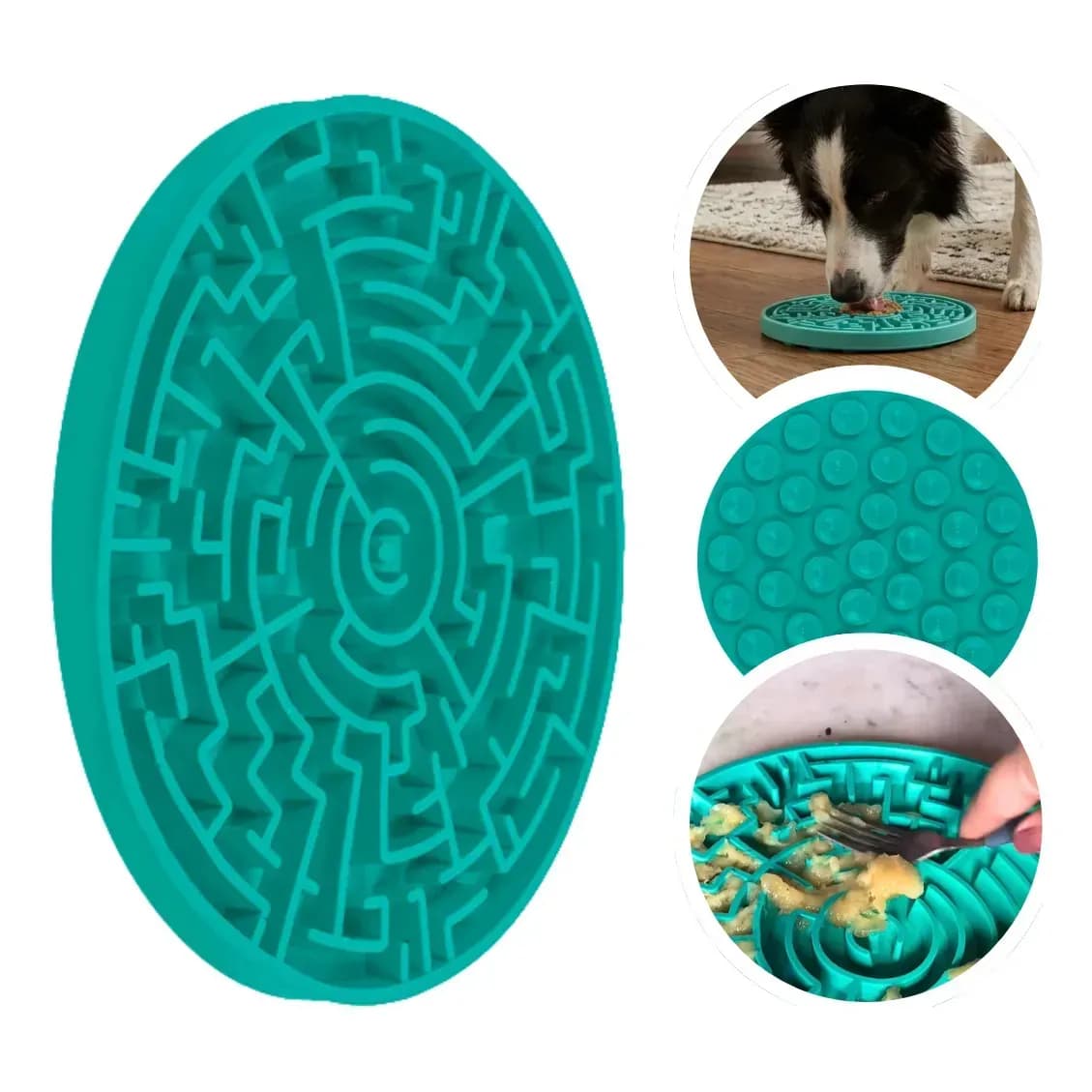 Tapete De Lamber Para Cães Gatos Pet Games Labirinto Verde P