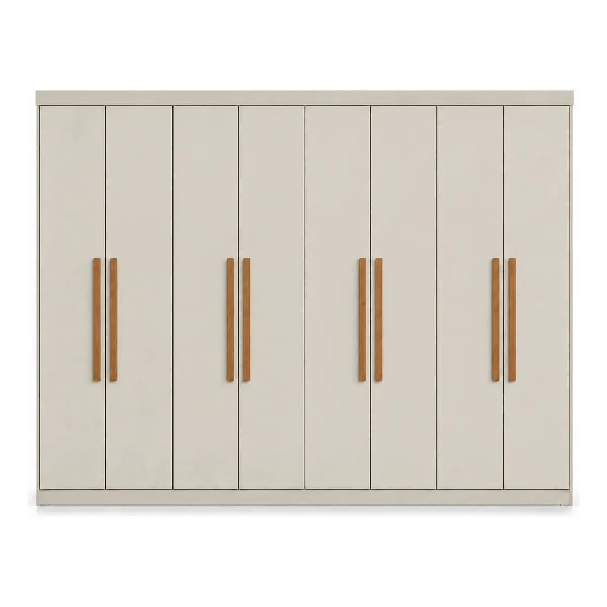 Guarda-Roupa Casal Paris 8 Portas 4 Gavetas Branco