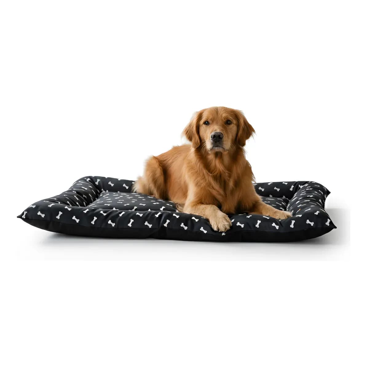 Cama Pet Impermeável Colchonete Premium 76x116 Colchao Gg Preto