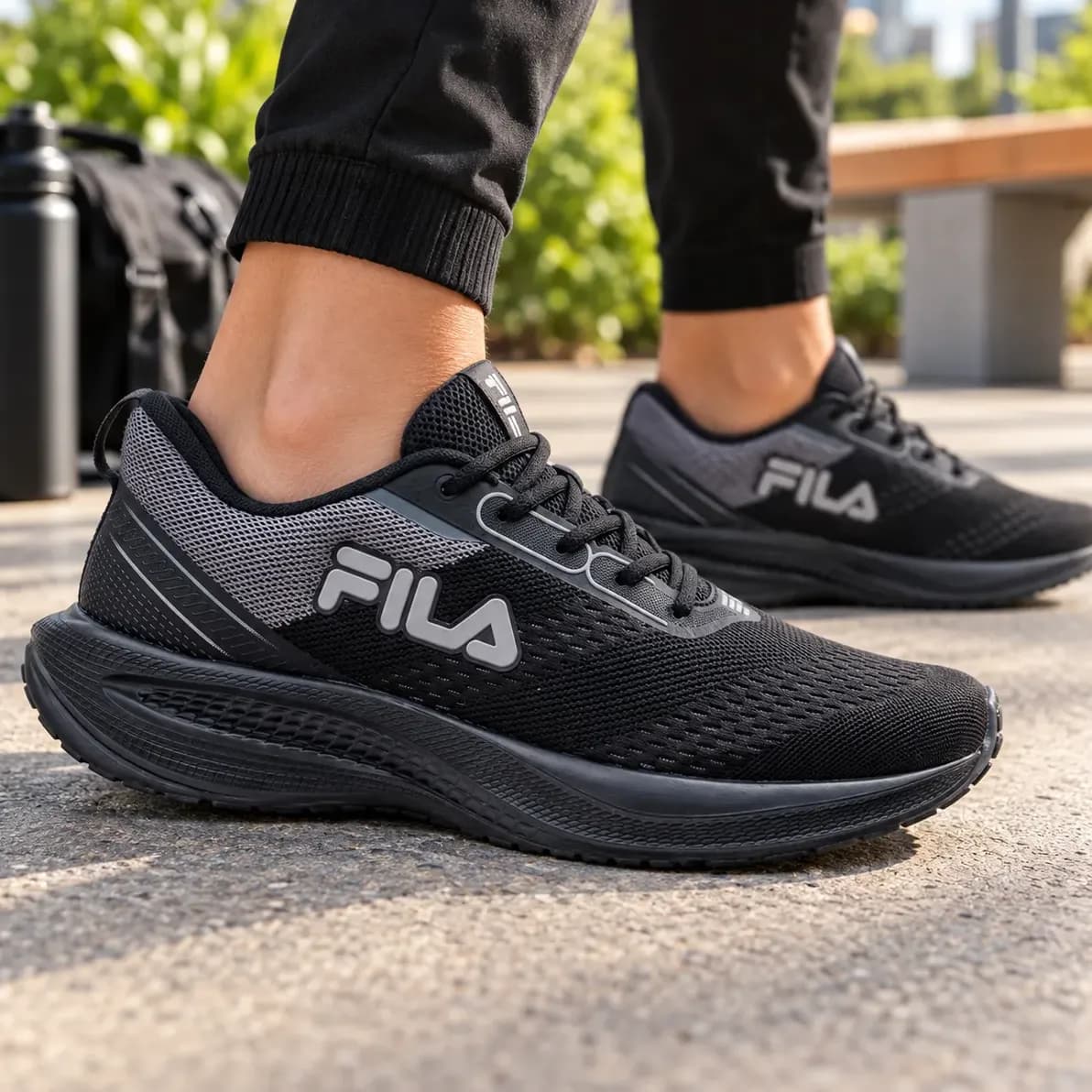 Tênis Fila Masculino Rise Up Esportivo Treino Original Preto/cinza/grafite Liso 40 40