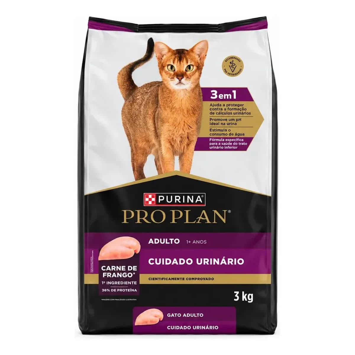 Alimento Pro Plan OptiTract Urinary para gato adulto de raza todos os tamanhos sabor frango y arroz